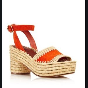 Tory Burch Arianne Espadrille Sandal Orange
